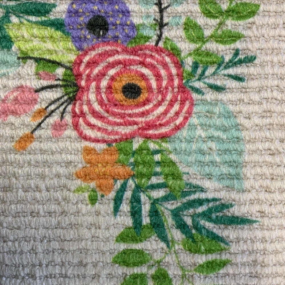 Apache Mills Floral Bless this Kitchen Mat Rectangle  Religious 17 X 30 in - Picture 8 of 9